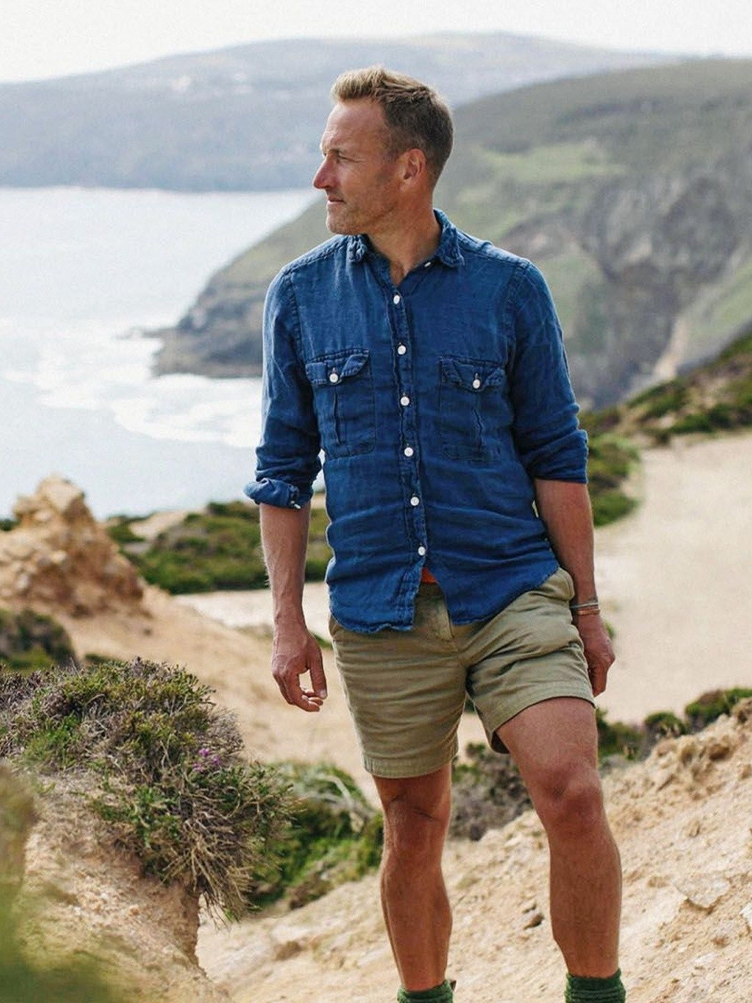 ben fogle blue shirt